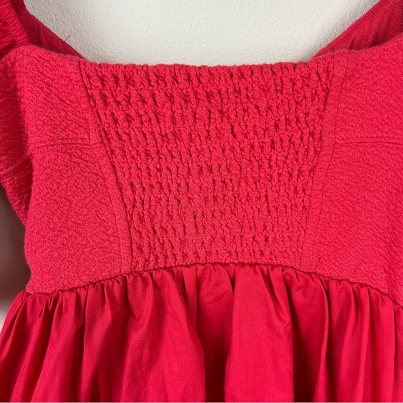 Maeve by Anthropologie Sweetheart Puff sleeve dress in red color size: XXSmall - Picture 16 of 16